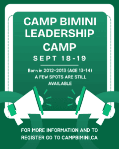 Leadership Camp Sept 18-19
